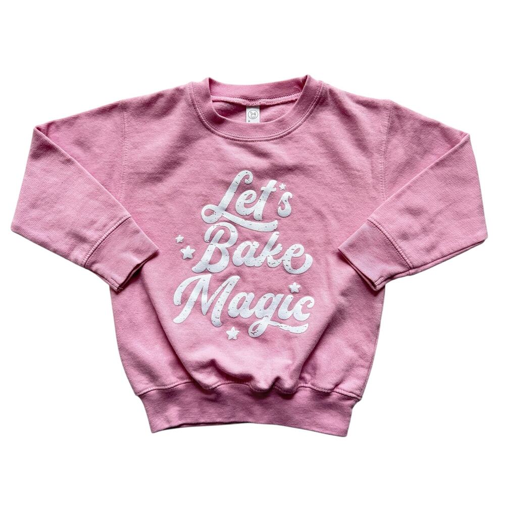 The Wishing Elephant Let's Bake Magic Pullover Crew Sweatshirt Size 4